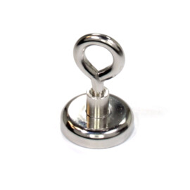 Magnet with eyelet, 32mm, holds 34KG